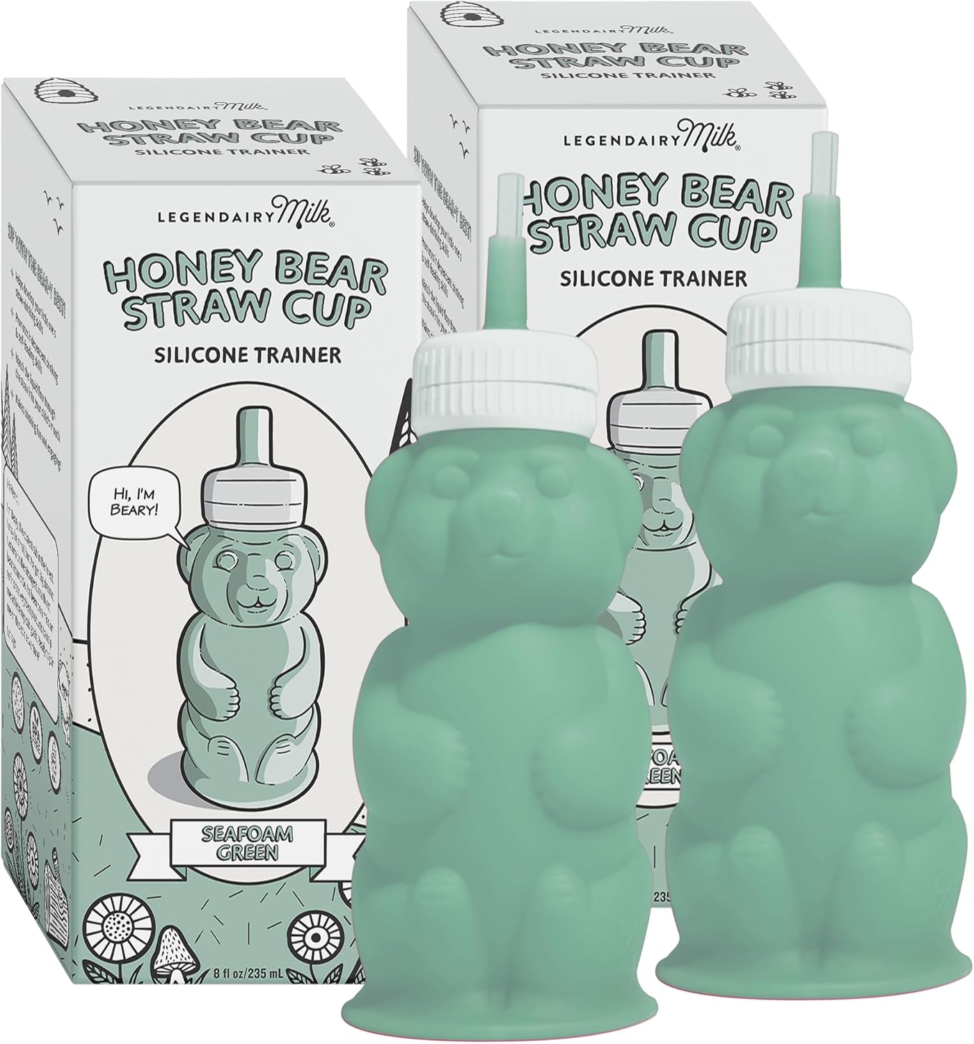 Honey Bear Straw Cup for Babies - Fun and Functional Sippy Cup