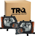 TRQ Headlight Assembly Set Compatible with 2008-2015 Nissan Xterra