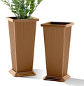 Tall Planters for Outdoor Plants - 24 Inch Weather-Resistant Pots