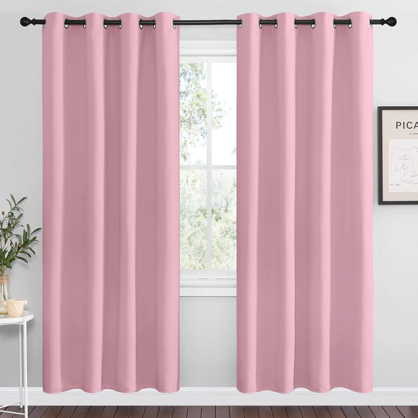 NICETOWN Blackout Curtain Panel Grommet for Elegant Home Decor