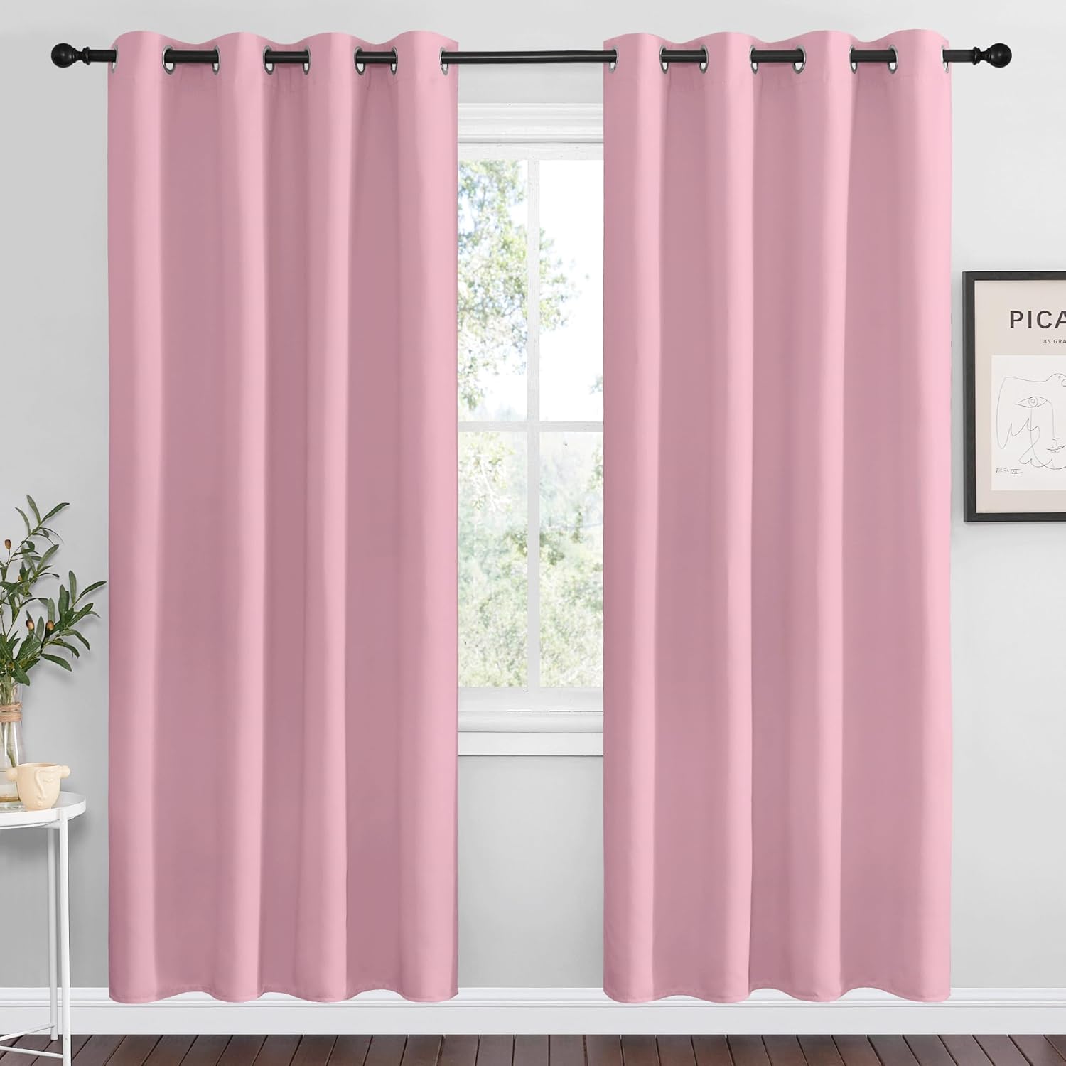 NICETOWN Blackout Curtain Panel Grommet for Elegant Home Decor