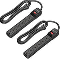 DEWENWILS 6-Outlet Power Strip Surge Protector 6ft - Reliable Home Use