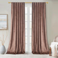 Roslynwood Dusty Rose Velvet Blackout Curtains 96in - Luxury Thermal