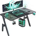 47 Inch Gaming Desk with Carbon Fibre Surface for Gamers