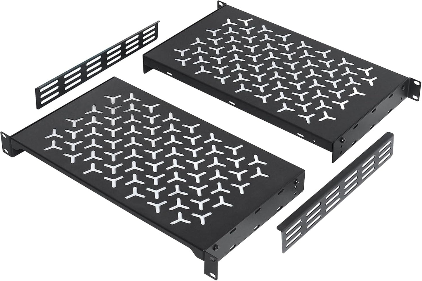 1U Rack Shelves 2-Pack for Versatile Storage Solutions