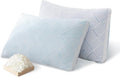 King Set of 2 Shredded Memory Foam Cooling Bamboo Pillows - Adjustable