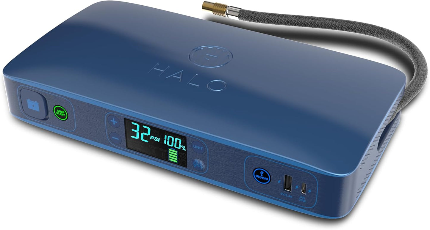 HALO Bolt Ultimate 2.0: Portable Jump Starter & Power Bank!