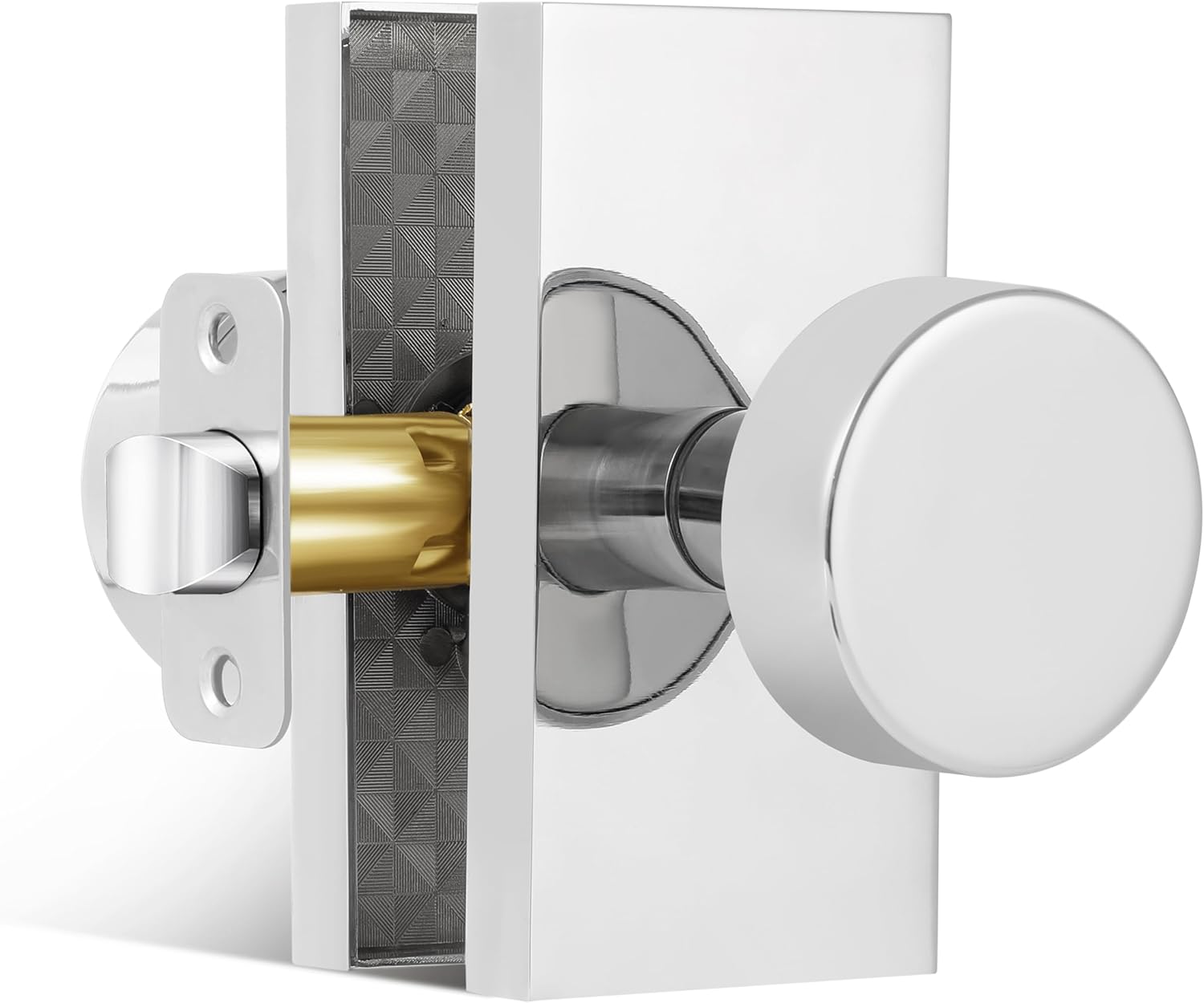 Modern Passage Polished Chrome Door Knobs for Hall and Closet
