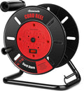 DEWENWILS Extension Cord Storage Reel with 4 Outlets for Power