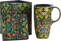 17oz Green Ceramic Mug with Lid for Fresh Beverages by TZSSP