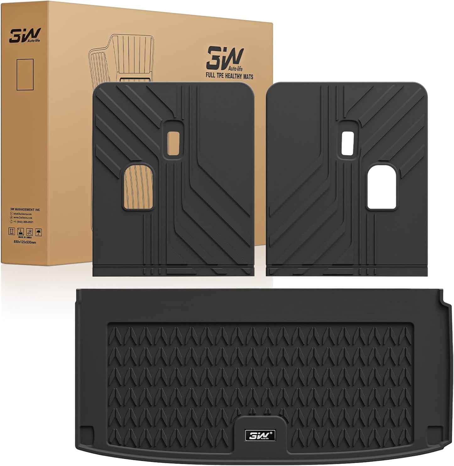 3W Trunk Mat and Backrest Mat for 2022-2026 Acura MDX