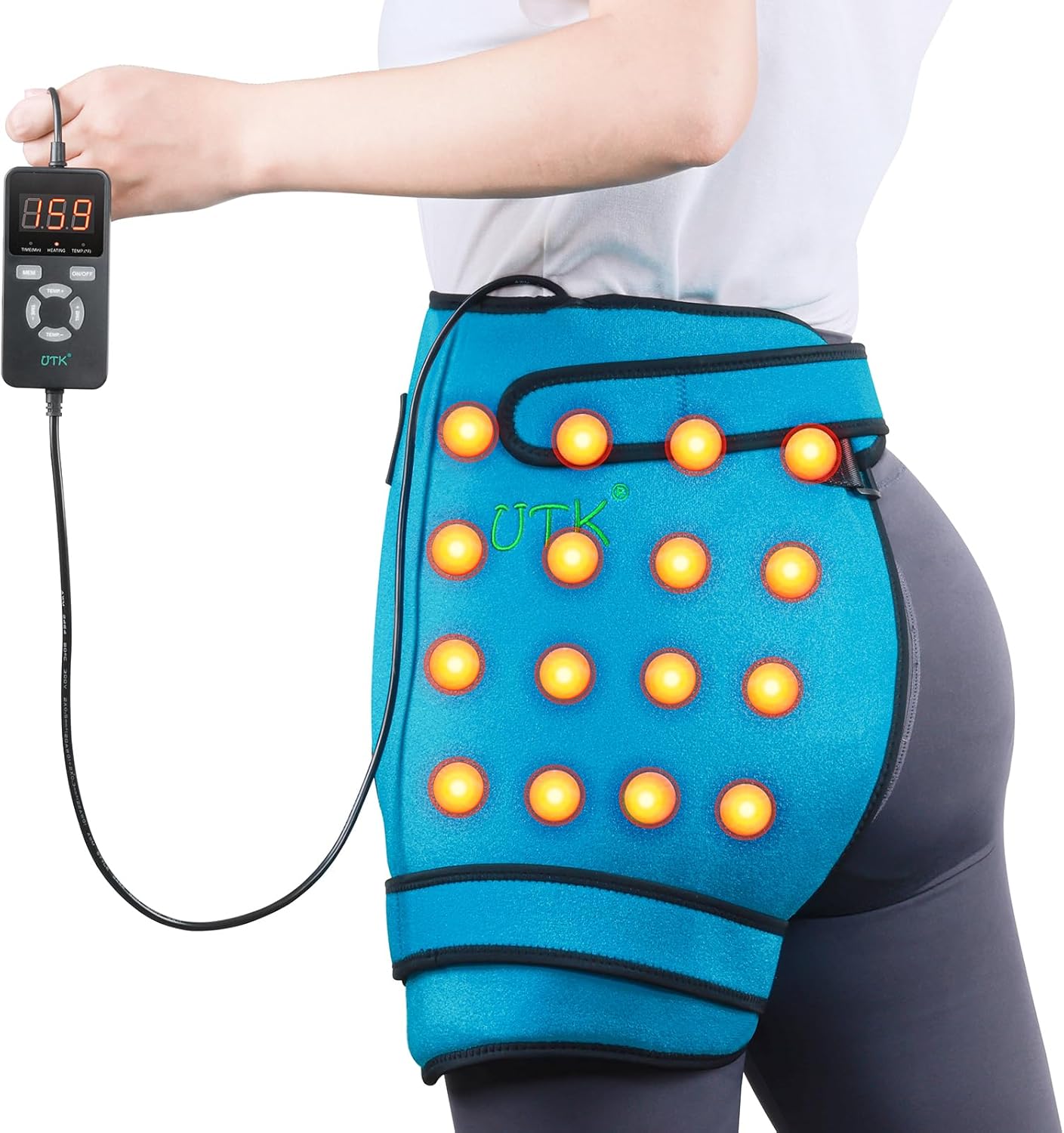 UTK Hip Heating Pad - Sciatica Relief with Jade & Far Infrared
