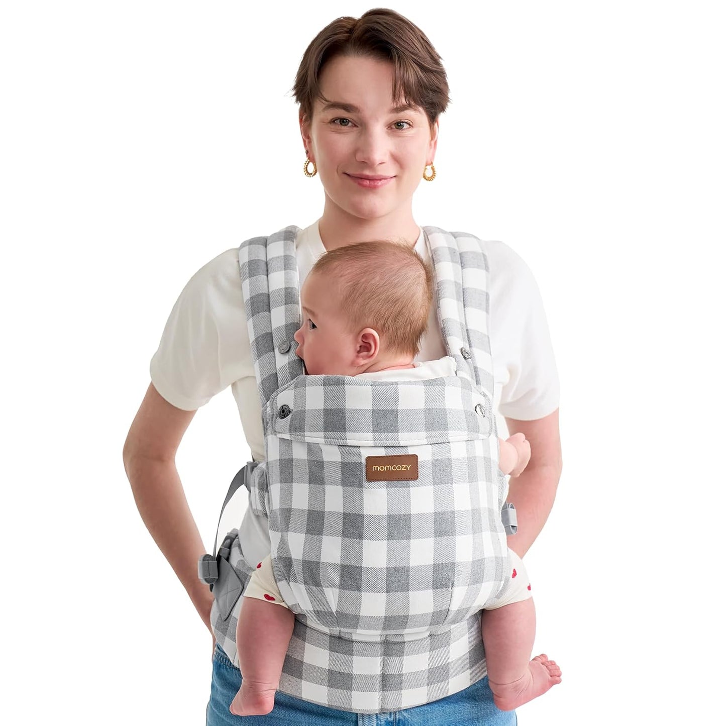Momcozy Baby Carrier with Natural Cotton Linen for Comfort