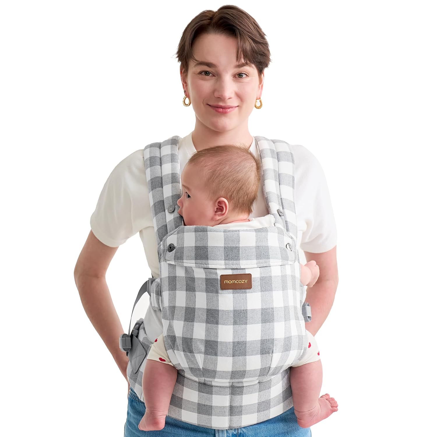 Momcozy Baby Carrier with Natural Cotton Linen for Comfort