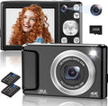 4K Digital Camera 48MP Autofocus Dual-Lens - Compact Vlog Camera