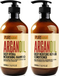 Argan Oil Shampoo and Conditioner Set - Sulfate Free Hydrating Care