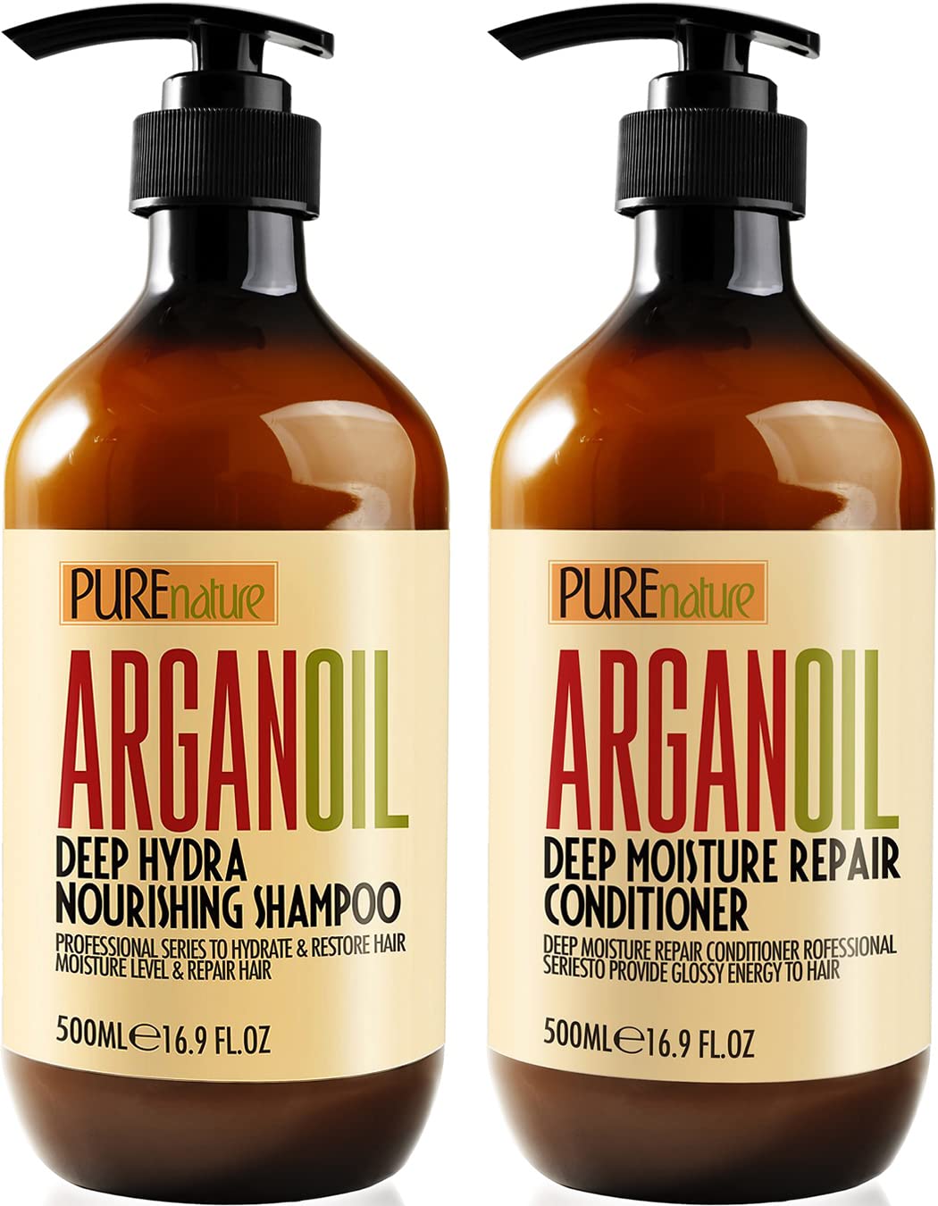 Sulfate-Free Argan Oil Set - Hydrating Salon Care for All Hair Types