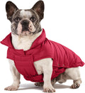 Dog Puffer Jacket Red 16/XL - Warm Waterproof Down Coat