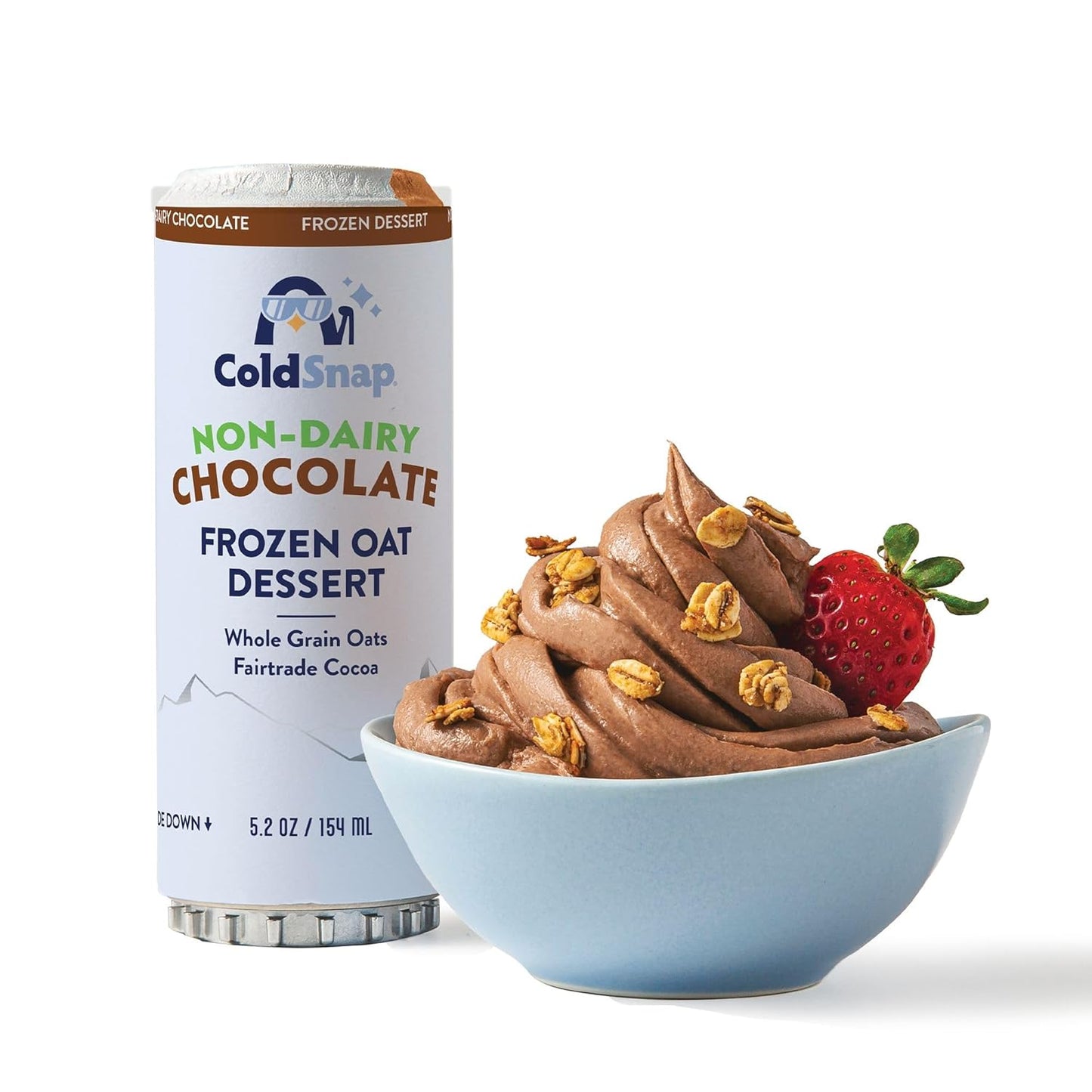 ColdSnap Chocolate Oat Non-Dairy Frozen Dessert Pods for Treats