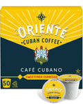 Oriente Sweetened Espresso Coffee Pods, 50 ct Dark Roast - Cuban