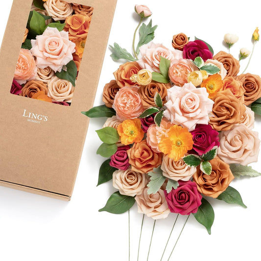 Ling's Moment Fake Flowers Box for Stunning Wedding Decor