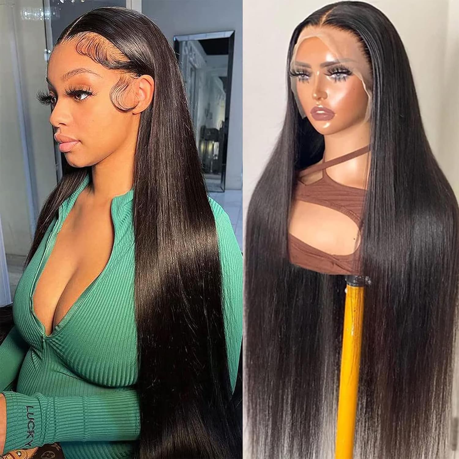 13x6 Lace Front Wigs Human Hair for Women - 24 Inch Style