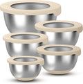 KITEISCAT Stainless Steel Mixing Bowls with Lids Set of 5