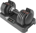 Adjustabell Adjustable Round Dumbbell Weights - Fast 5-25 lb Dial
