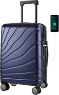 VANKEAN 20 Inch Carry On Luggage with Spinner Wheels & TSA Lock