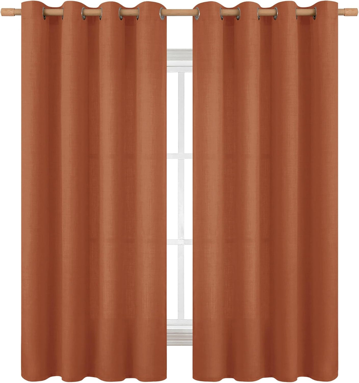 BGment Curtains 63 Inch Length for Farmhouse Living Room Decor