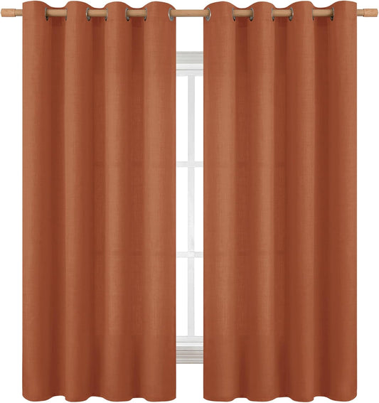 BGment Curtains 63 Inch Length for Farmhouse Living Room Decor