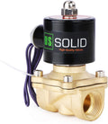 U.S. Solid NPT Brass Electric Solenoid Valve 12V DC Normally Closed