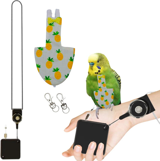 Flight Training Set for Birds, Mini Leash & Diapers Combo