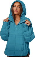 Fazortev Womens Oversized Puffer Jacket Quilted Dolman