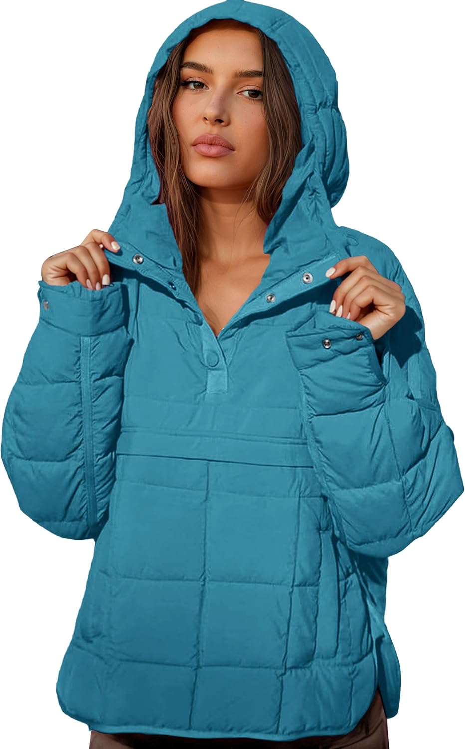 Fazortev Womens Oversized Puffer Jacket for Stylish Comfort