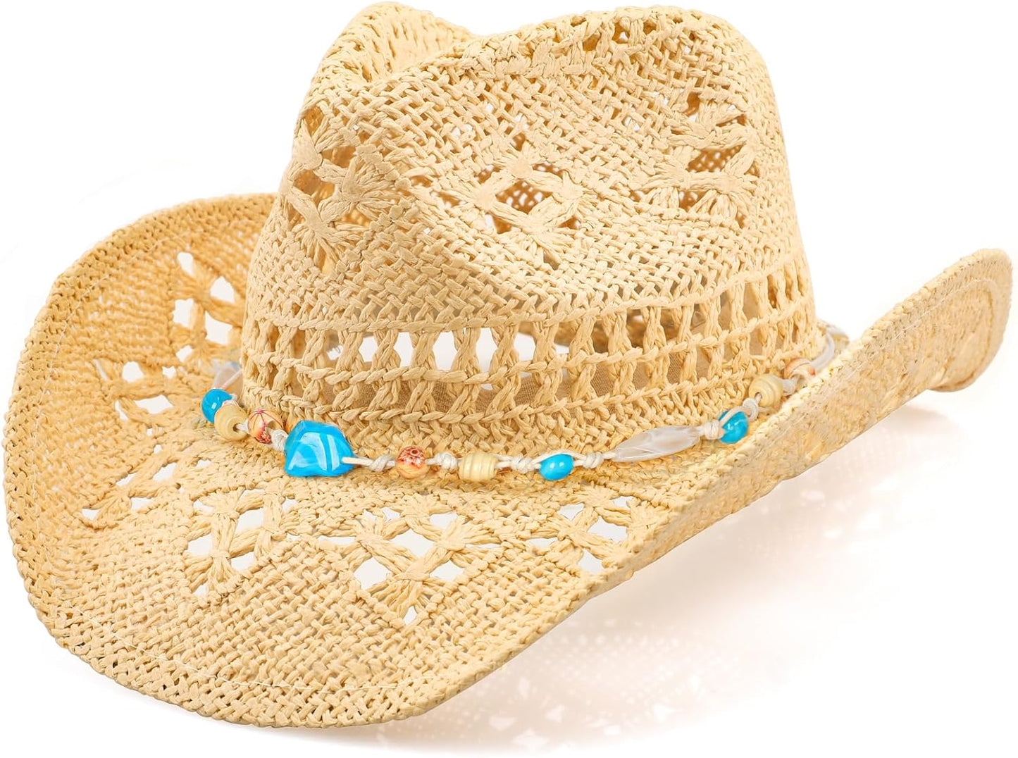 Cowboy Hats for Women and Men - Shapeable Brim Straw Hats