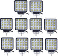 Led Light Bar 10PCS 4in 48W Square Spot Lights - Off-Road Illumination