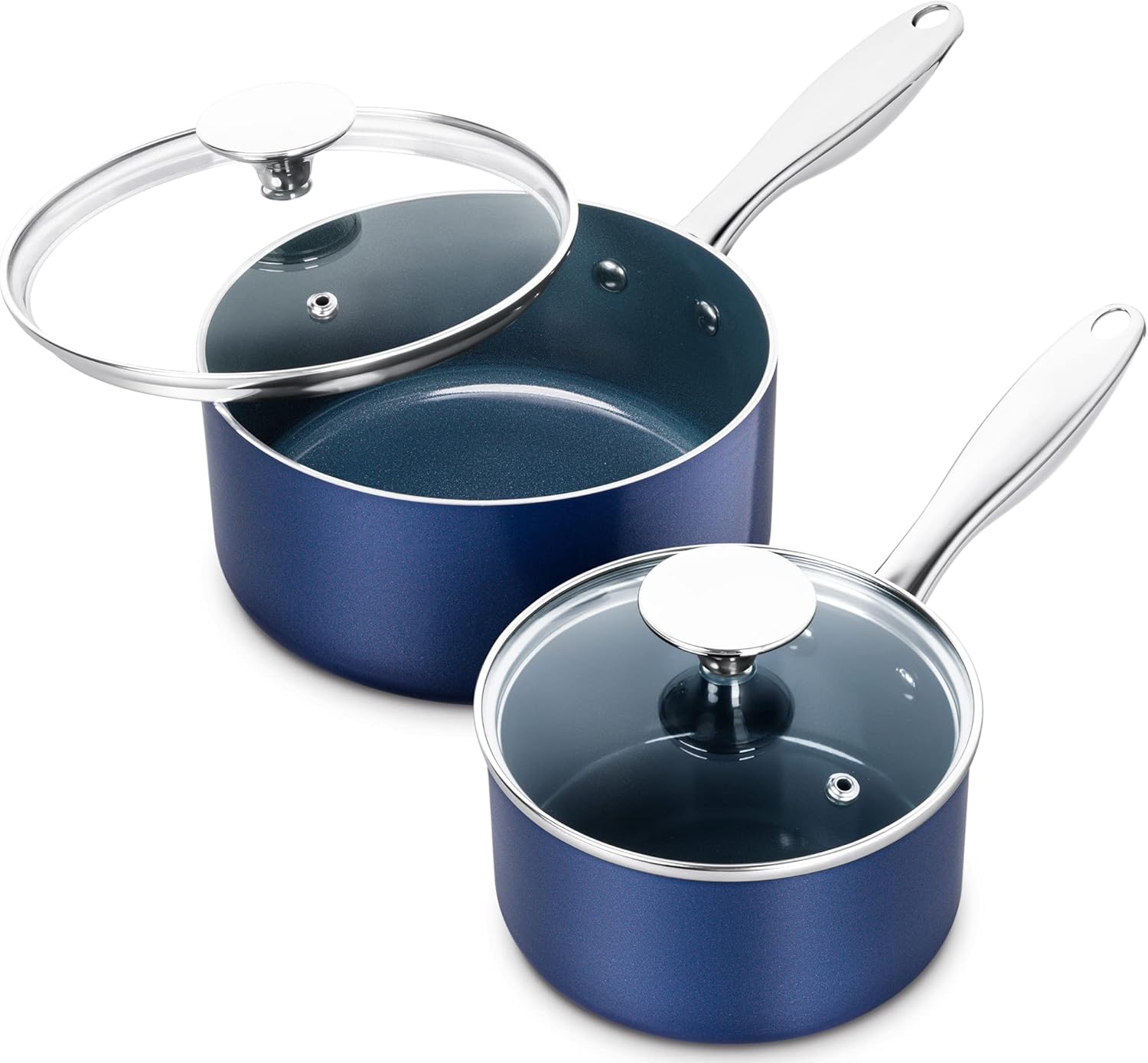 MICHELANGELO Ceramic Saucepan Set for Effortless Cooking