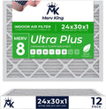 24x30x1 Air Filter Replacement 12-Pack - MERV 8 Performance