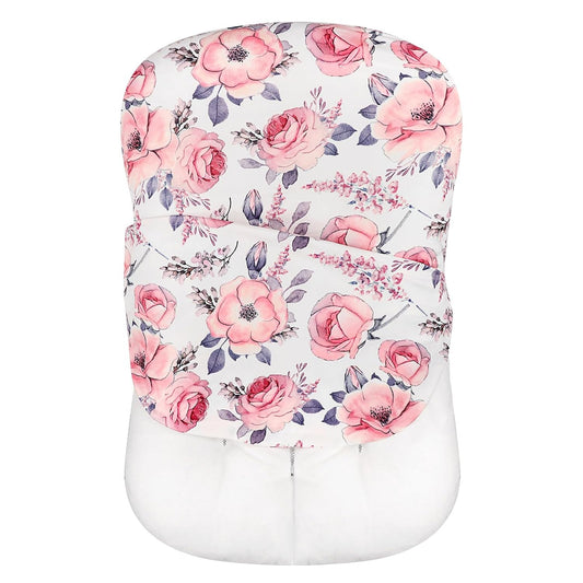 SWESEN Pink Floral Baby Lounger Cover