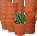 54 Pack 4 Inch Plant Pots with Drainage Hole for Indoor Use