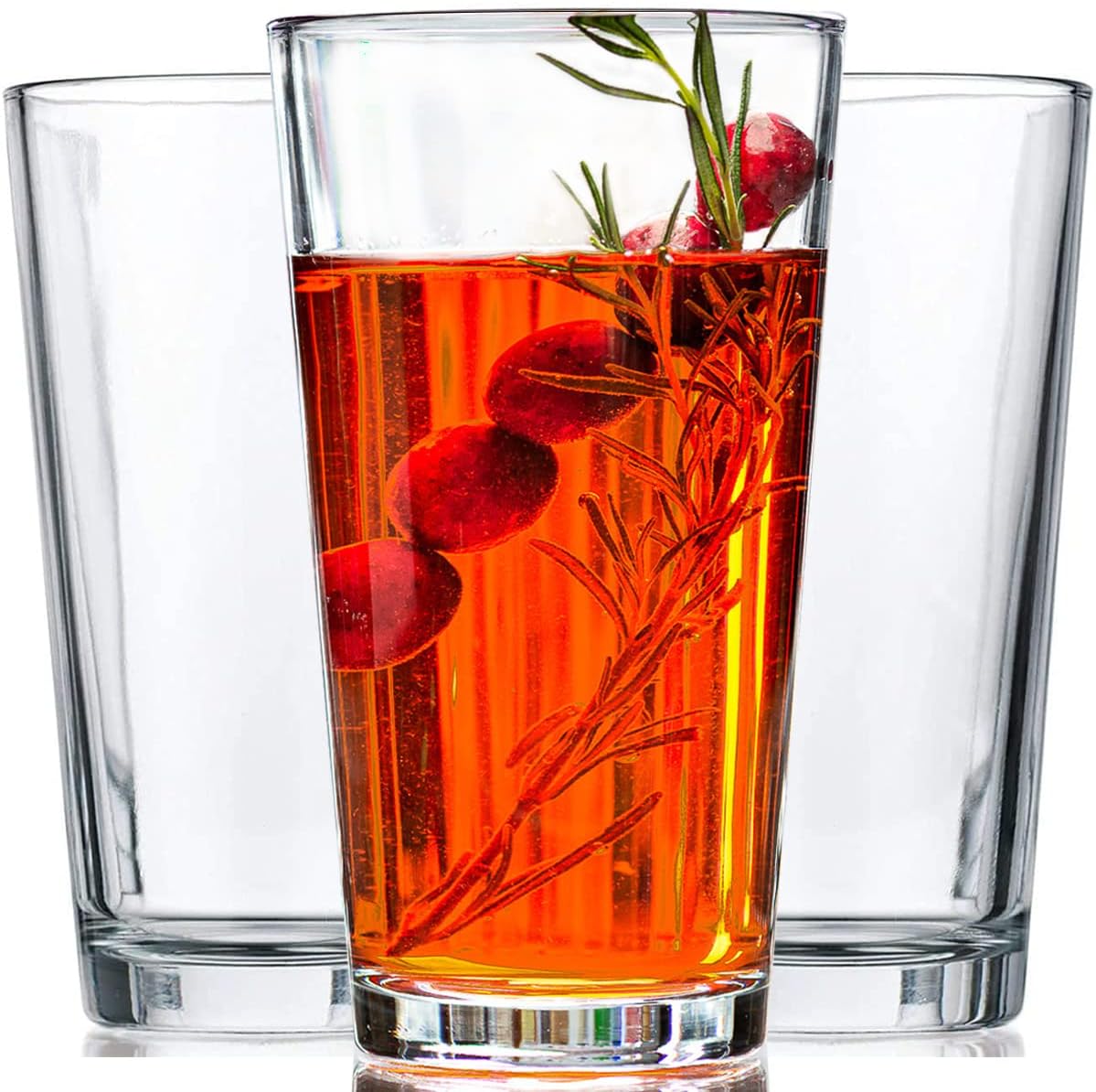 Set of 10 Premium Classic Drinking Glasses for All Occasions