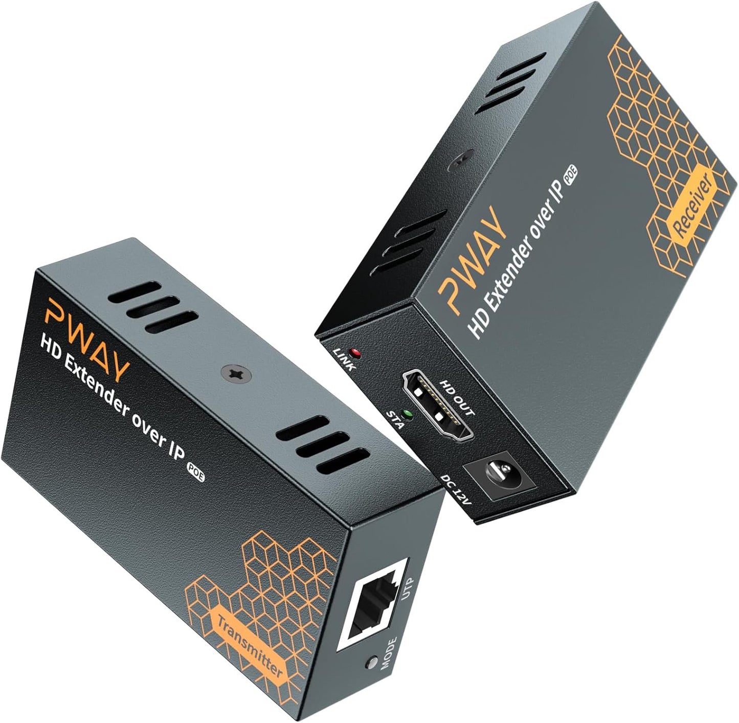 PWAYTEK 400Ft HDMI Extender Over IP for Long Distance Video