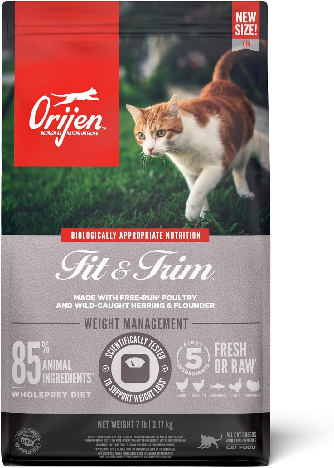ORIJEN Fit & Trim High Protein Dry Cat Food for Healthy Cats