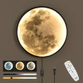 Dimmable Moon Wall Sconce Plug In LED Wall Light - Modern 24W