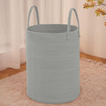 Large Woven Laundry Basket Hamper 80L - Tall Cotton Rope Storage