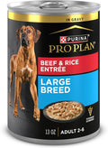 Purina Pro Plan Gravy Wet Dog Food Large Breed Beef and Rice - Pack