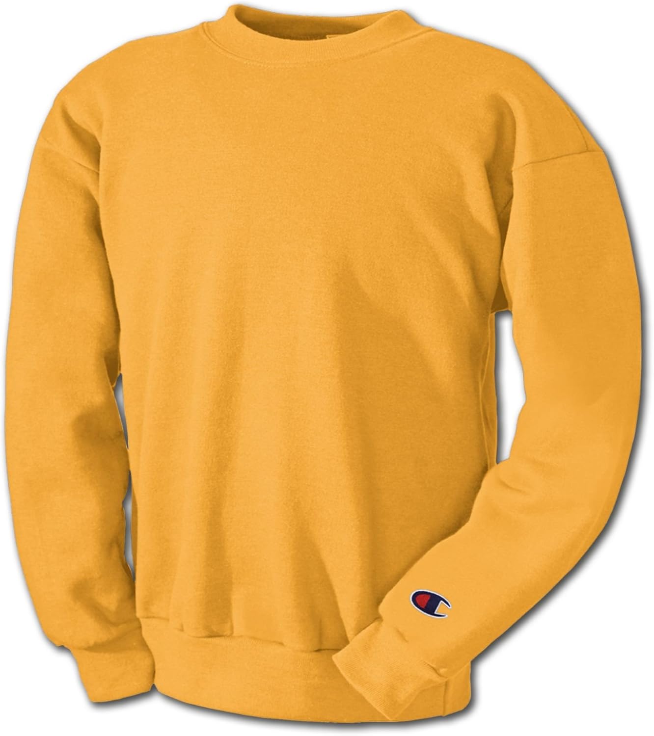 Champion Gold Crewneck Sweatshirt, Size Medium - Ultimate Comfort