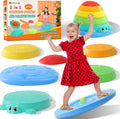 Balance Board & Stepping Stones For Kids - 2-IN-1 Toddler Play Set