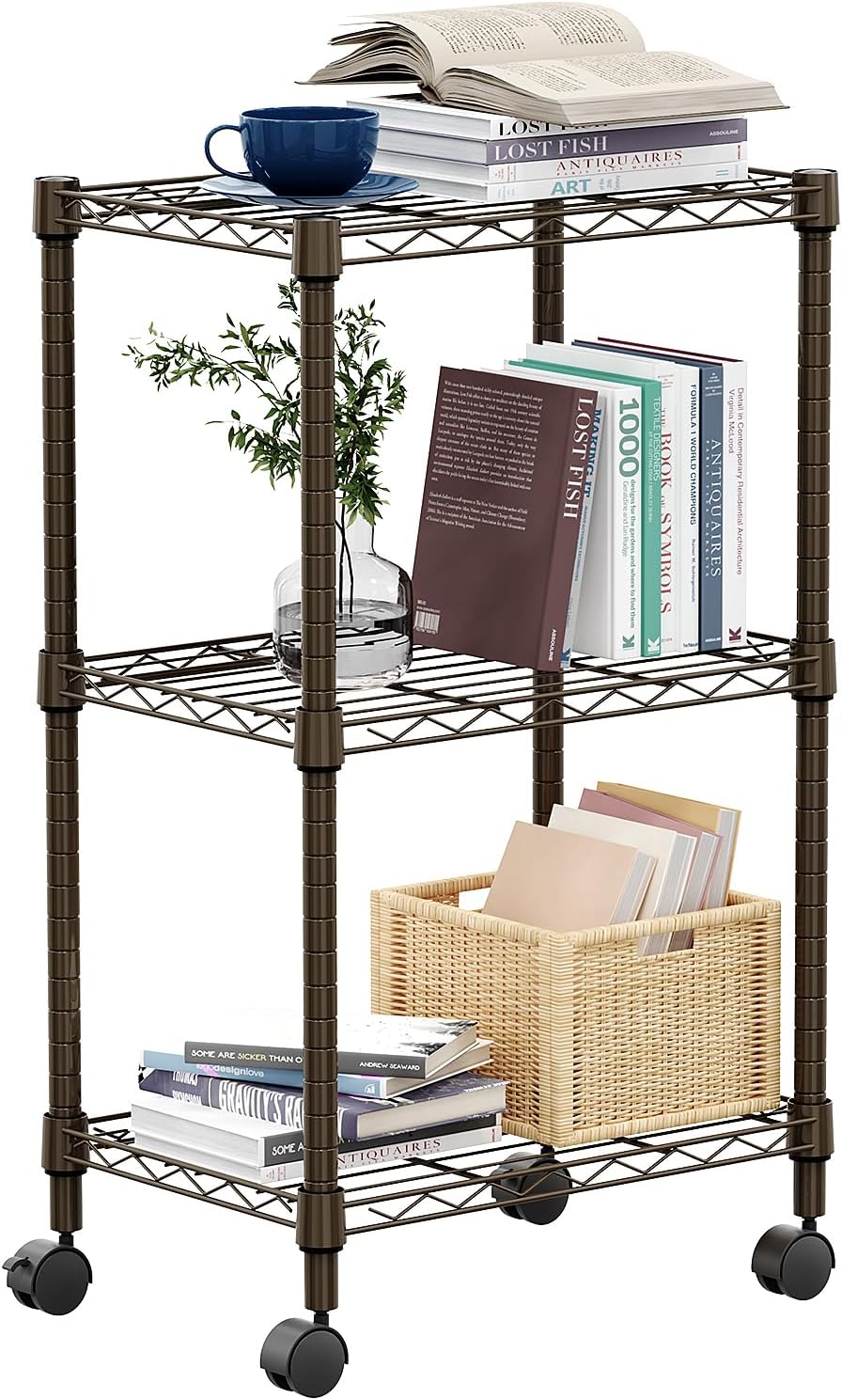 Mobile Metal Storage Rack for Ultimate Organization!